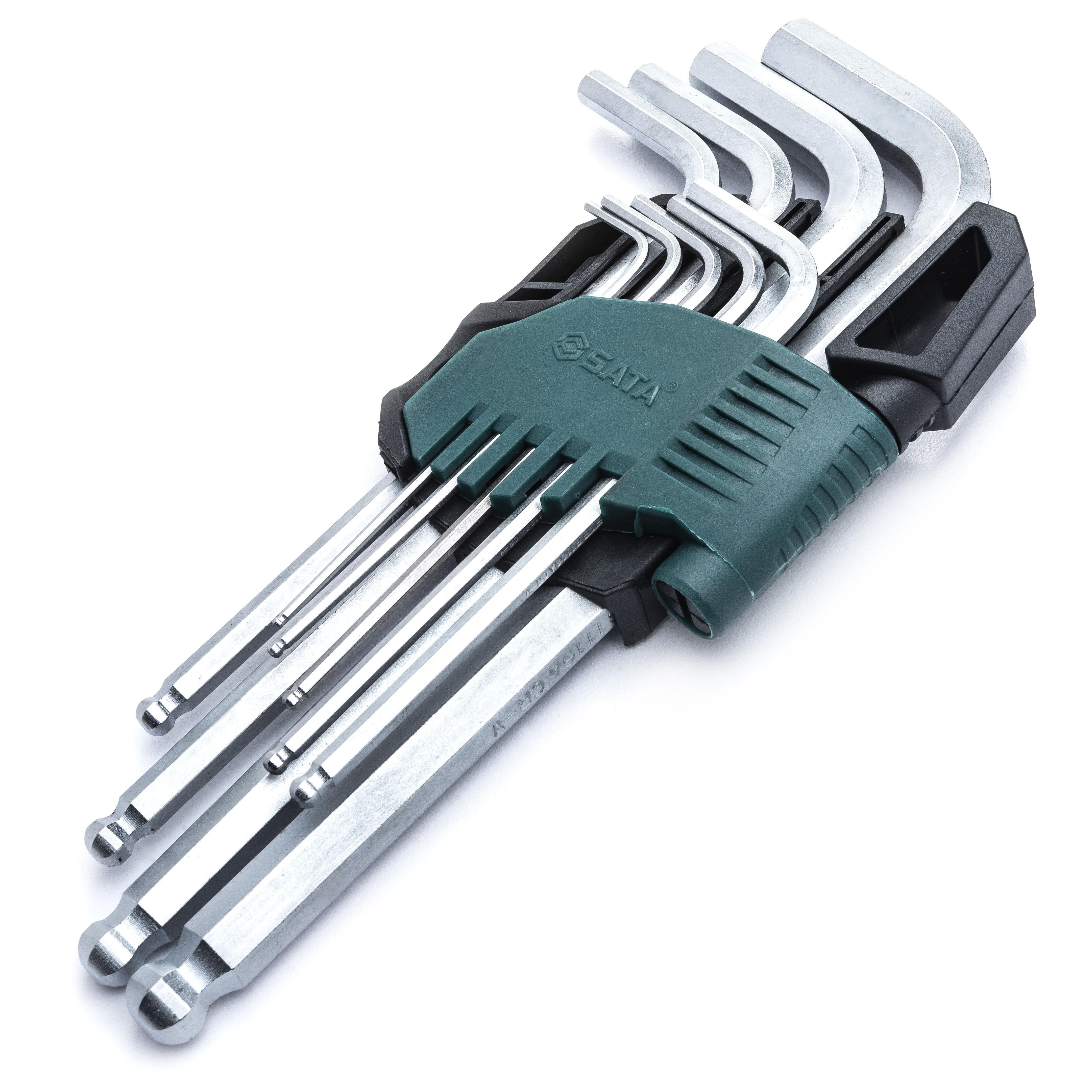 Sata 9. Durable Wrench 9 PC hex Key Set. Набор ключей SATA 09108. Short Arm Torx.